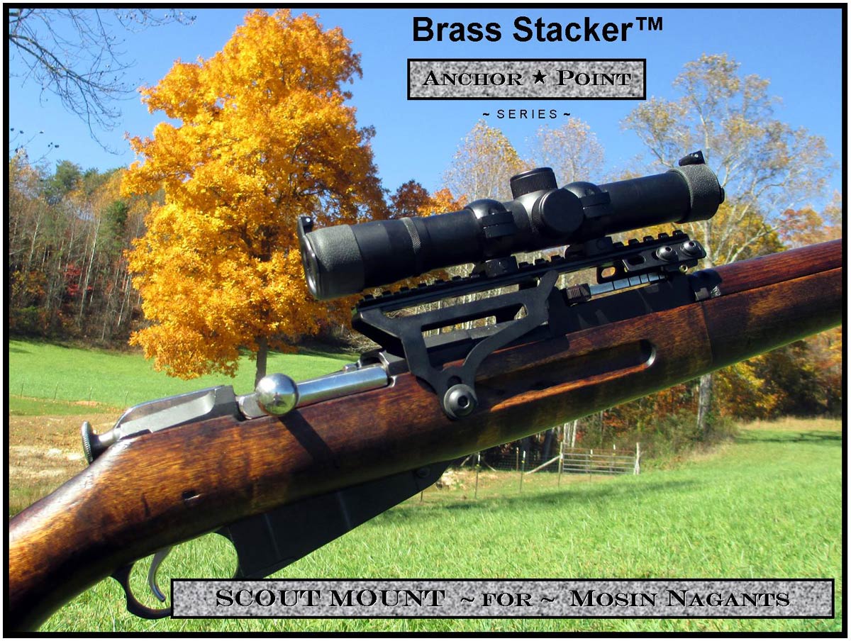 Brass Stacker™ M9130 M38 M44 T53 Mosin Nagant Universal Fit Scout Scope Mount