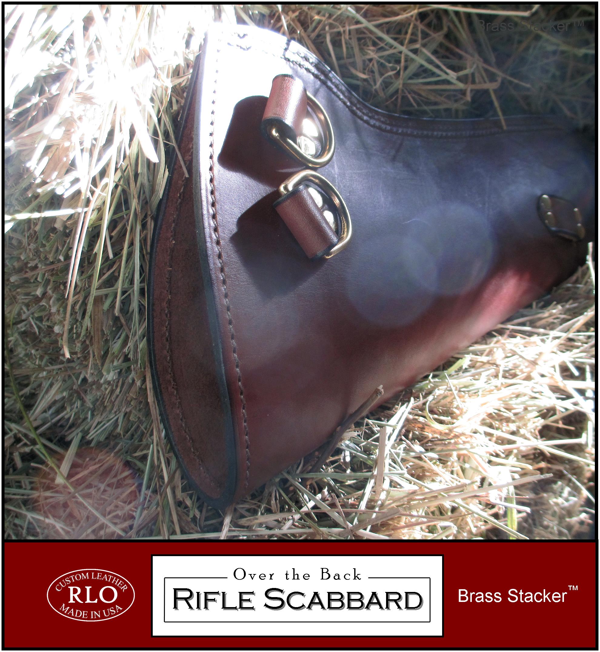 Brass Stacker™ RLO Over the Back Rifle Scabbard